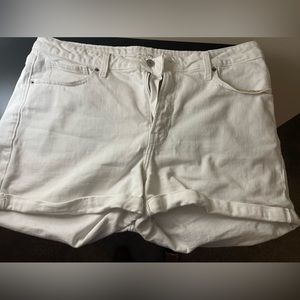 Women White Jean Shorts